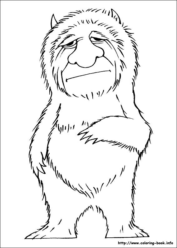 567x794 Where The Wild Things Are Coloring Picture Wild Things