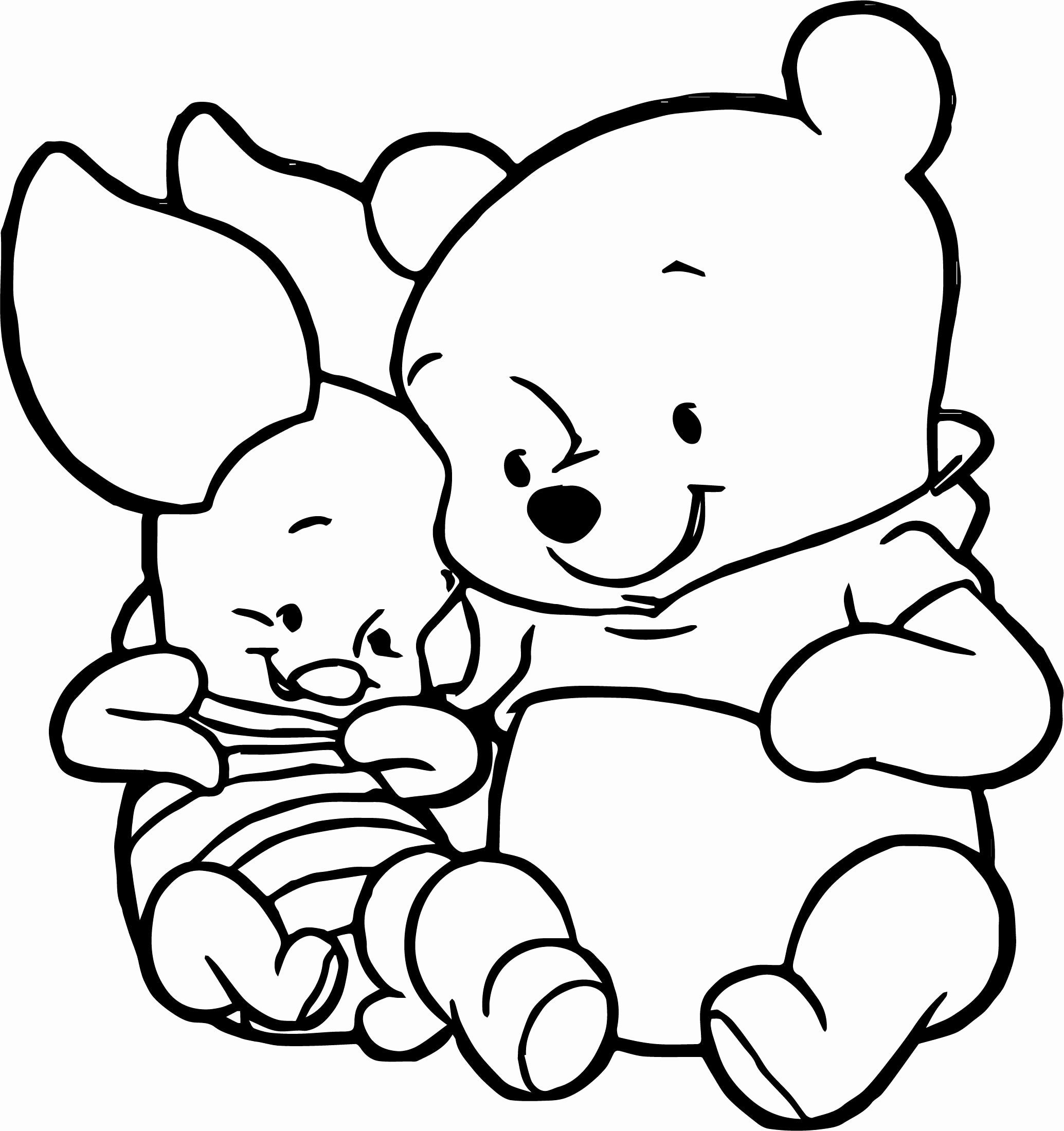 Cute Piglet Coloring Pages Collection Cute Baby Piglet Winnie 2069x2200 Cute Piglet Coloring Pages Collection Cute Baby Piglet Winnie