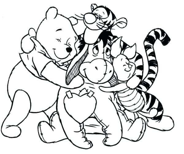 600x503 The Pooh Coloring Pages Free Printable Coloring Pages 2 Or
