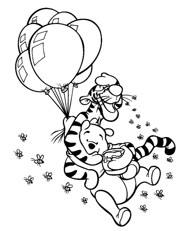 600x740 Winnie The Pooh Colouring Pages 27 To Print Or Download For Free