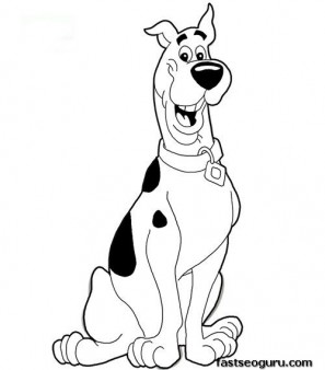 Printable Scooby Doo Coloring Page 297x338 Printable Scooby Doo Coloring Page