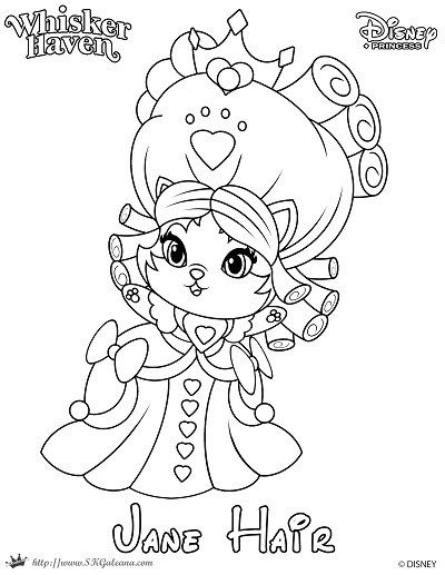 400x517 Whisker Haven Tales Coloring Page Of Jane Hair Palace Pets