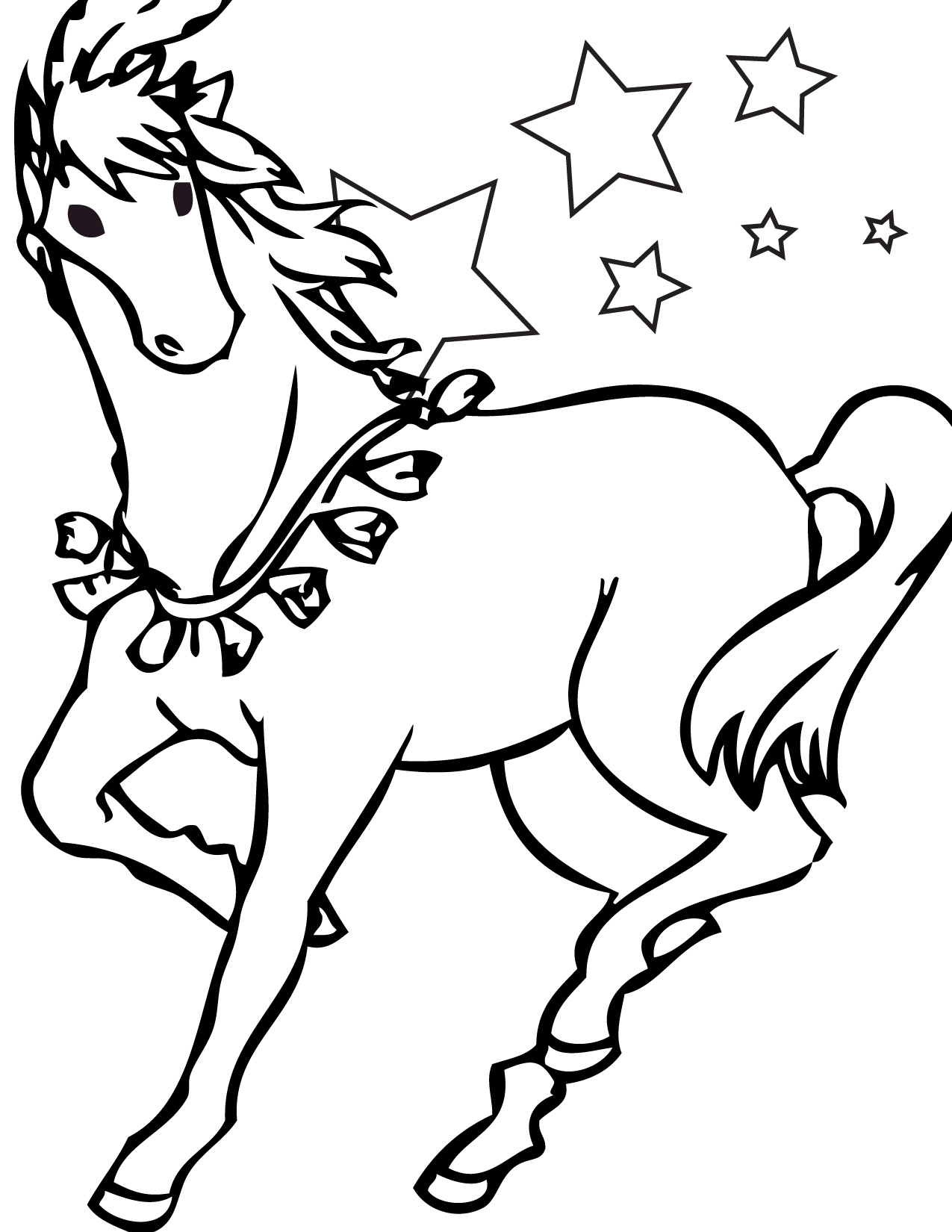 1275x1650 Free Printable Horse Coloring Pages For Kids Coloring Pages