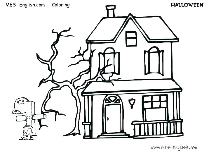 740x540 Haunted Mansion Coloring Pages Coloring Pages For Kids Winter