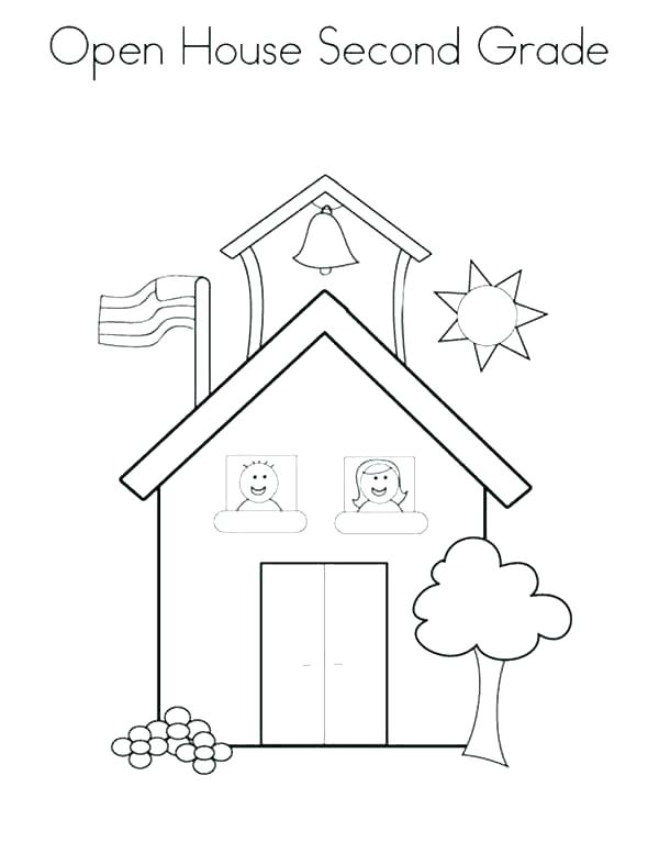 600x776 House Coloring Book House Coloring Pages Pictures House Coloring