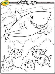 236x314 Free Kids Coloring Pages Amp Cards Great White Shark