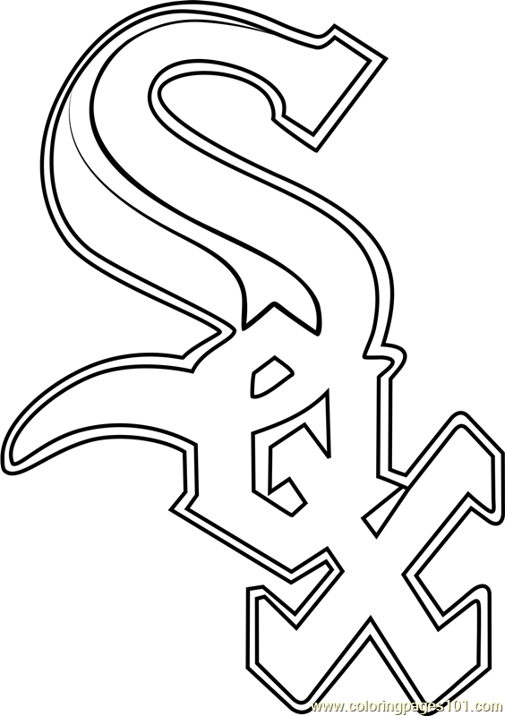Chicago White Sox Logo Coloring Page 564x800 Chicago White Sox Logo Coloring Page