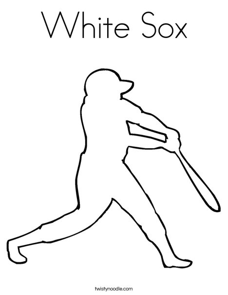 White Sox Coloring Page 468x605 White Sox Coloring Page
