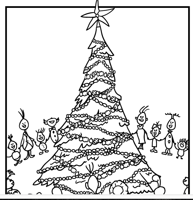 All The Whos Down In Whoville Whoville Grinchmas Coloring Page 637x661 All The Whos Down In Whoville Whoville Grinchmas Coloring Page