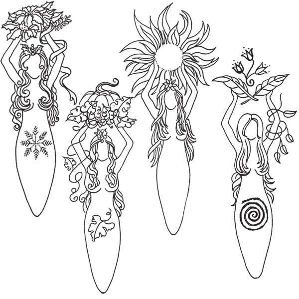 Wiccan Coloring Pages