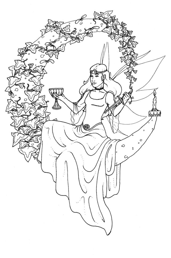 Wiccan Coloring Pages For Adults