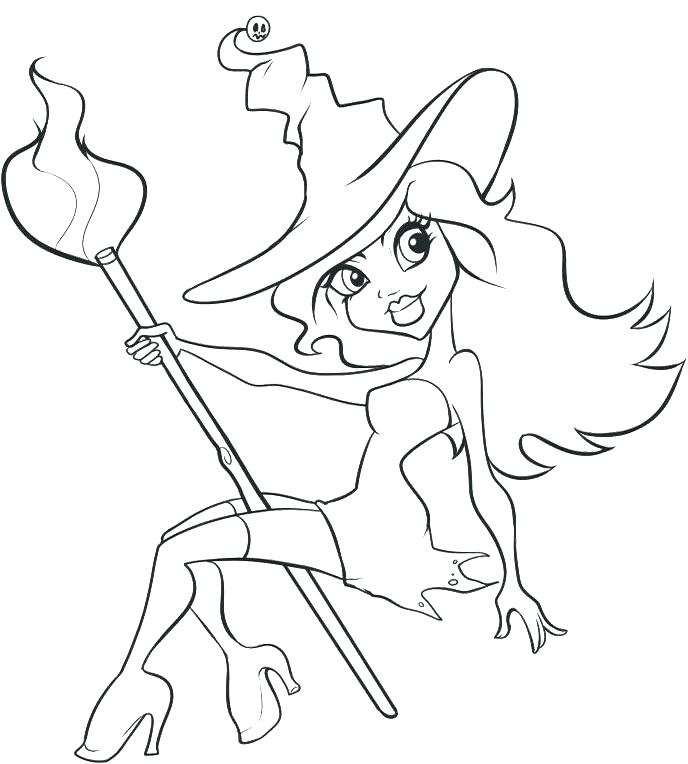 Witch Coloring Page Coloring Pages Witches I Have Download 688x764 Witch Coloring Page Coloring Pages Witches I Have Download