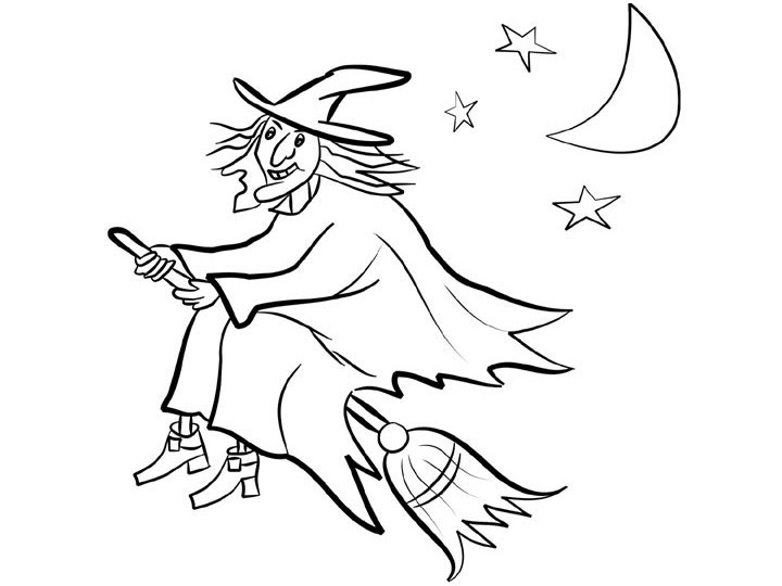 Witch Coloring Pages 720x540 Witch Coloring Pages