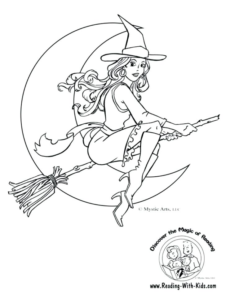 Witch Coloring Pages Free Simple Witch Coloring Pages For Children 742x960 Witch Coloring Pages Free Simple Witch Coloring Pages For Children