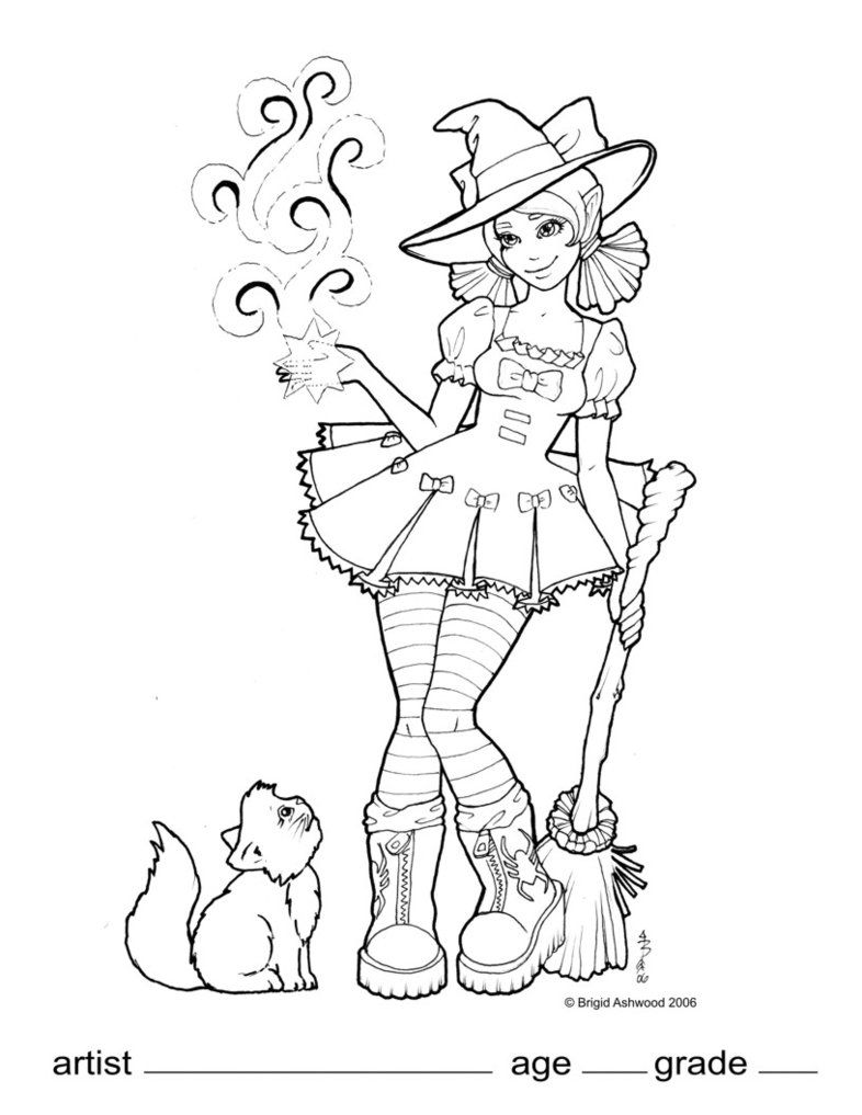 Wicked Wendy Coloring Page By Brigidashwood 786x1017 Wicked Wendy Coloring Page By Brigidashwood