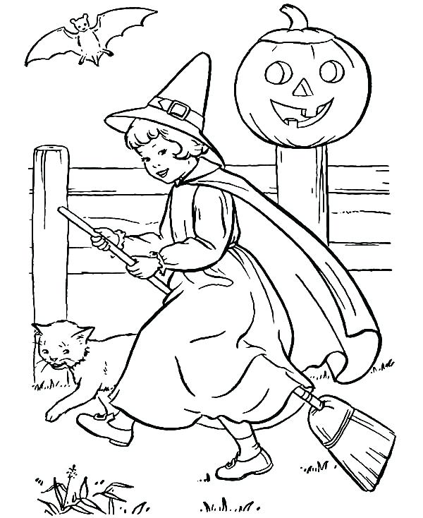 600x734 Witch Coloring Pages Wicked Witch Colouring Pages Edusmart.co