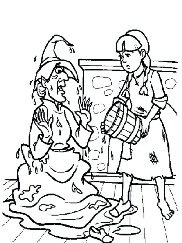 600x800 Dorothy Wizard Of Oz Coloring Pages Wicked Witch Coloring Pages