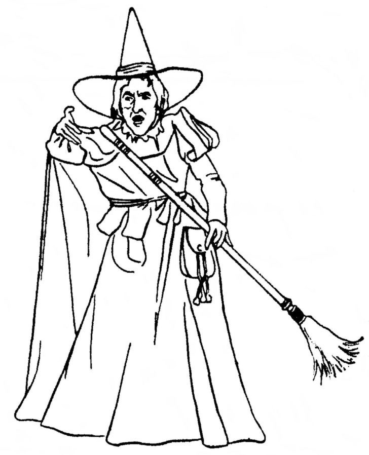 Wicked Witch Of The West Coloring Pages 728x898 Wicked Witch Of The West Coloring Pages
