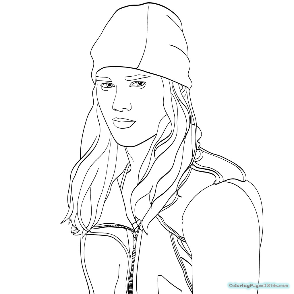 Evie From Descendants Wicked World Coloring Page Free Printable 1024x1024 Evie From Descendants Wicked World Coloring Page Free Printable