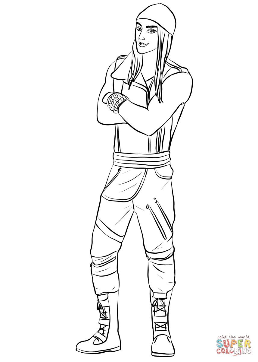 Jane From Descendants Wicked World Coloring Page And Pages 857x1200 Jane From Descendants Wicked World Coloring Page And Pages