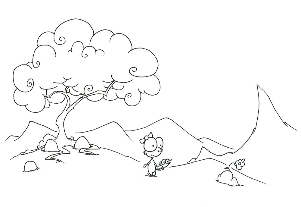 1000x687 Coloring Pages A Monkey Carrying A Small Dog Magnet