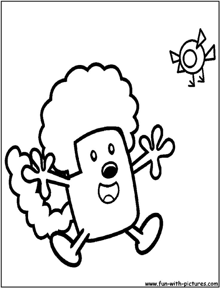 Wig Coloring Page