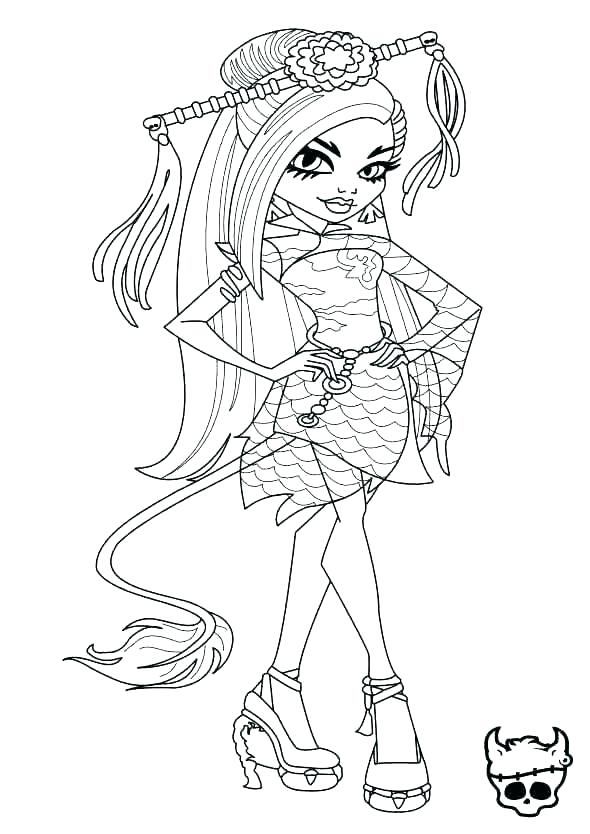Monster High Coloring Pages To Print Wig For Kids Monster High 590x834 Monster High Coloring Pages To Print Wig For Kids Monster High