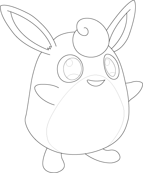 464x562 Lineart Of Wigglytuff By Inukawaiilover