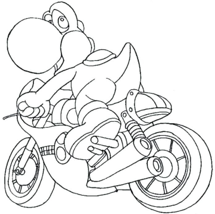 Mario Kart Wii Coloring Pages Raovattoanquoc 696x691 Mario Kart Wii Coloring Pages Raovattoanquoc