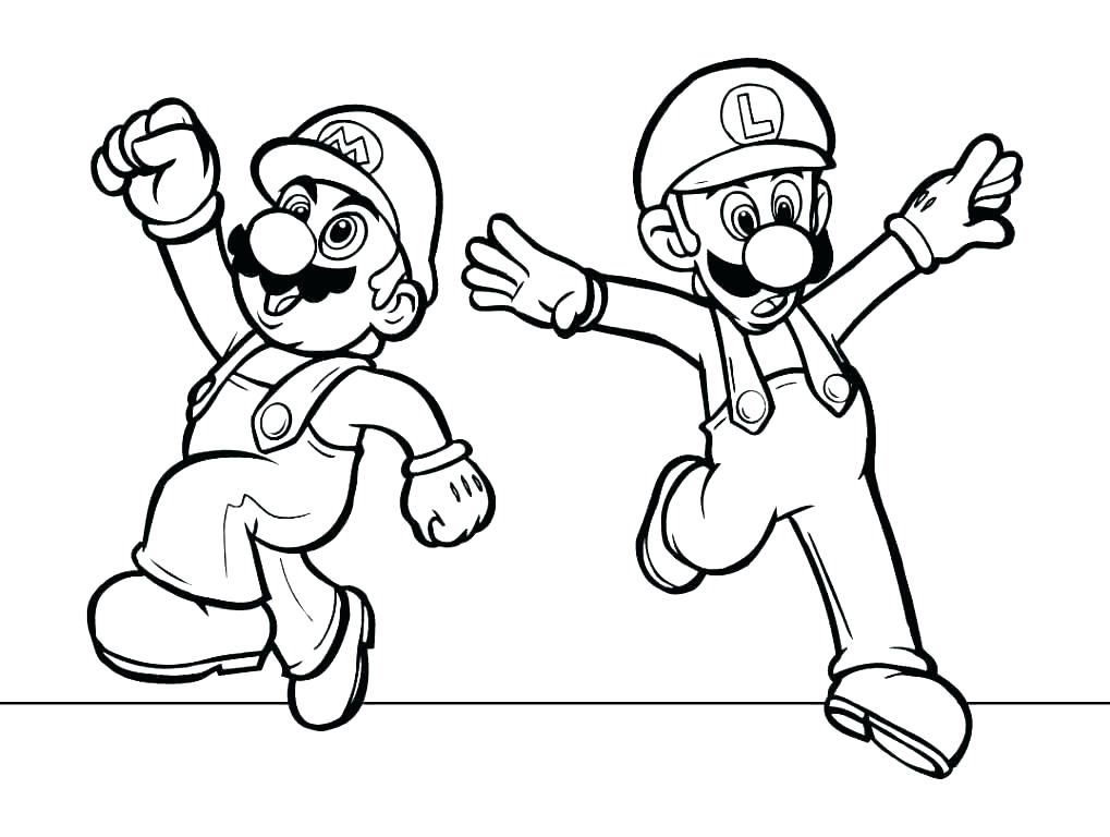 Super Mario Brothers Wii Coloring Pages Icontent 1019x768 Super Mario Brothers Wii Coloring Pages Icontent