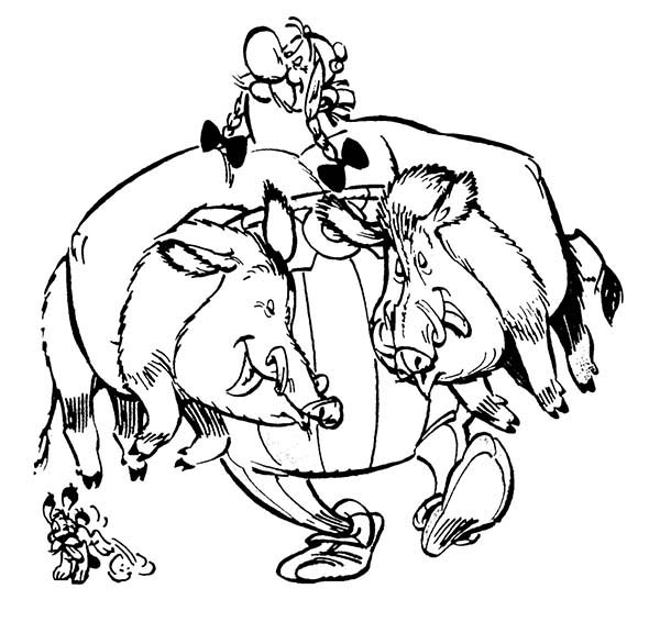 Wild Boar Coloring Page