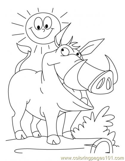 Wild Boar Coloring Pages 420x543 Wild Boar Coloring Pages