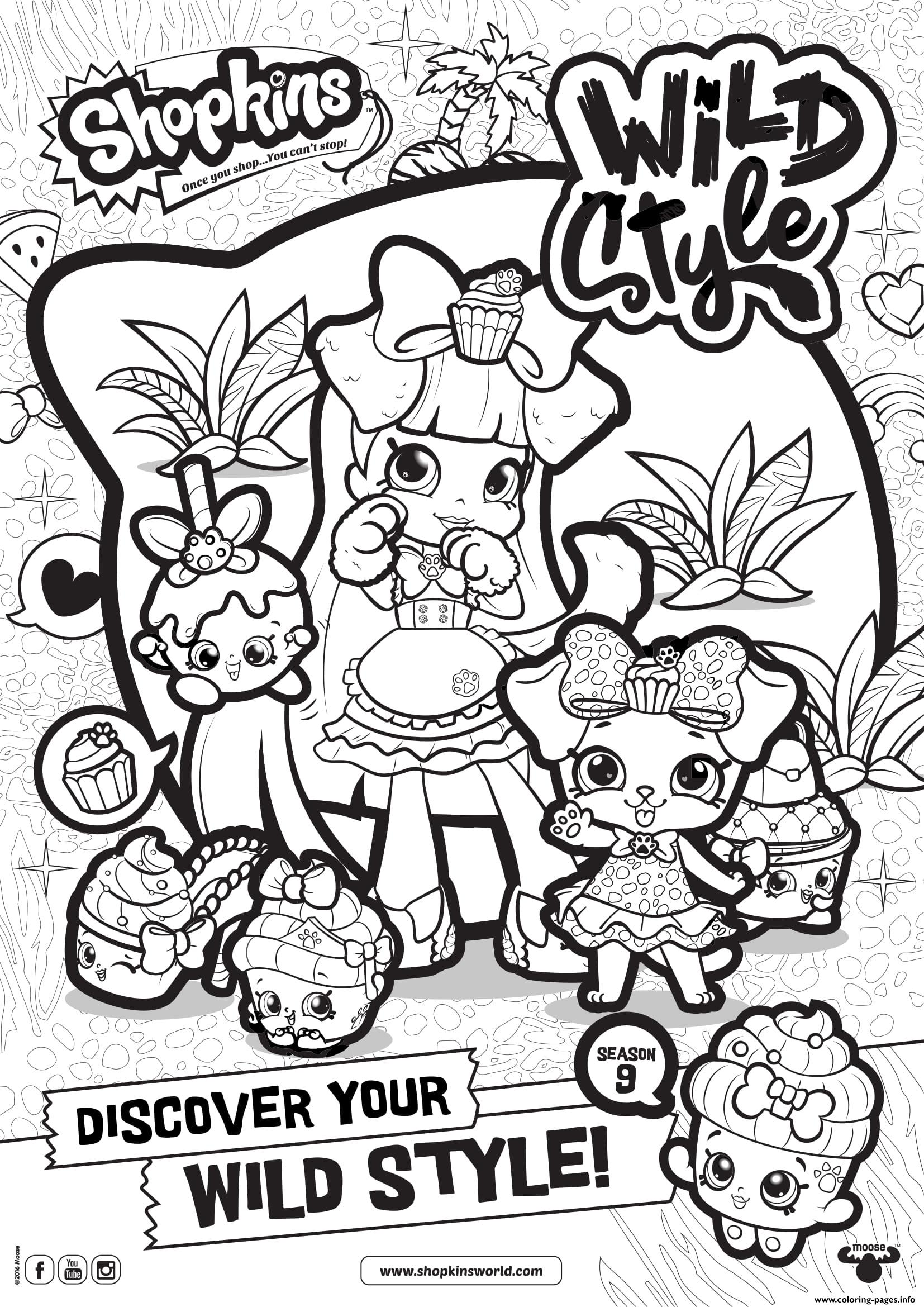 Shopkins Season 9 Wild Style 8 Coloring Pages Printable 1654x2339 Shopkins Season 9 Wild Style 8 Coloring Pages Printable