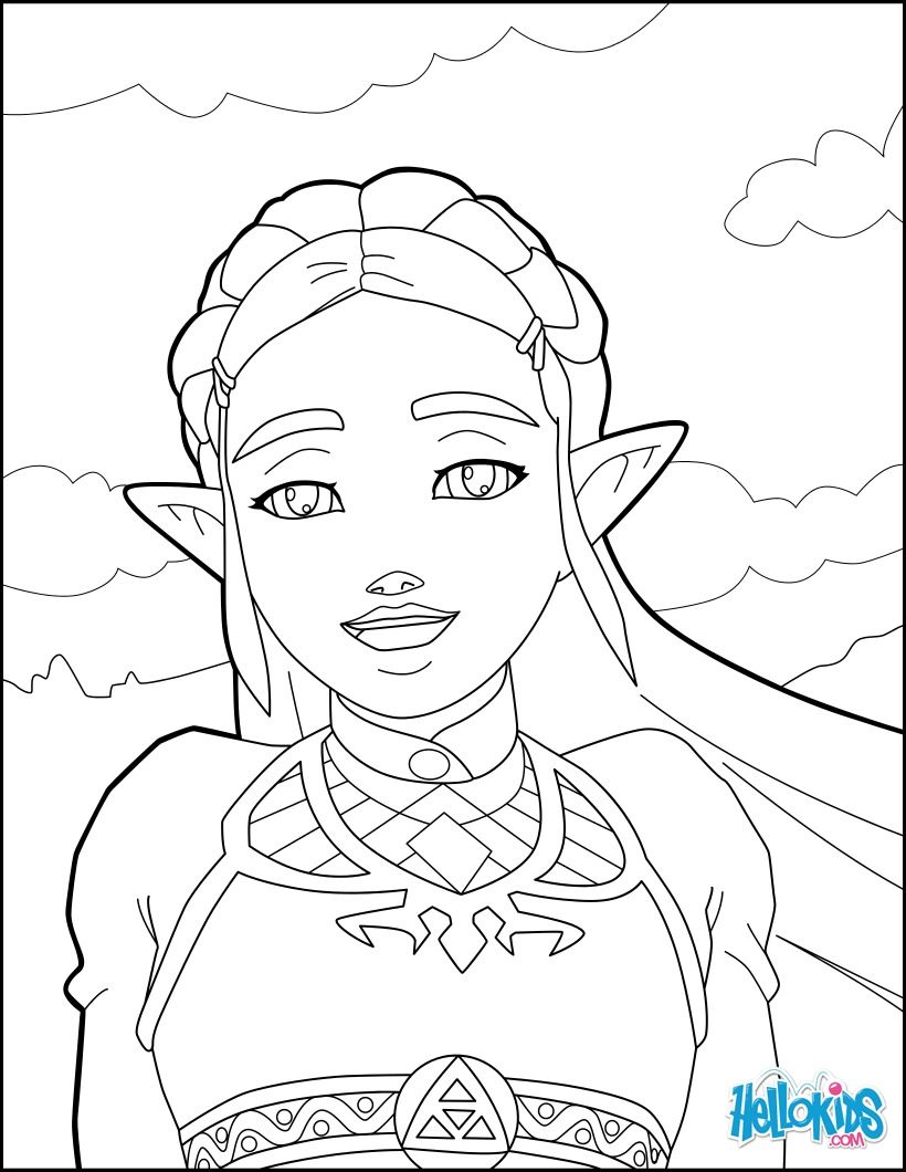 Zelda Coloring Page From The New Zelda Games. More Video Games 820x1060 Zelda Coloring Page From The New Zelda Games. More Video Games