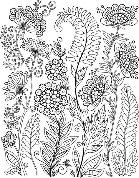 Coloring Pages Wild Flowers Coloriage Wild Flowers 472x605 Coloring Pages Wild Flowers Coloriage Wild Flowers