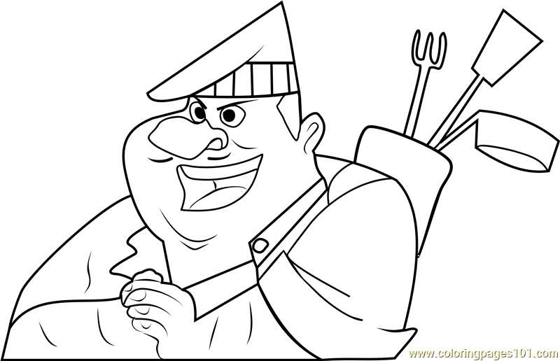 800x516 Gourmand Chef Coloring Page
