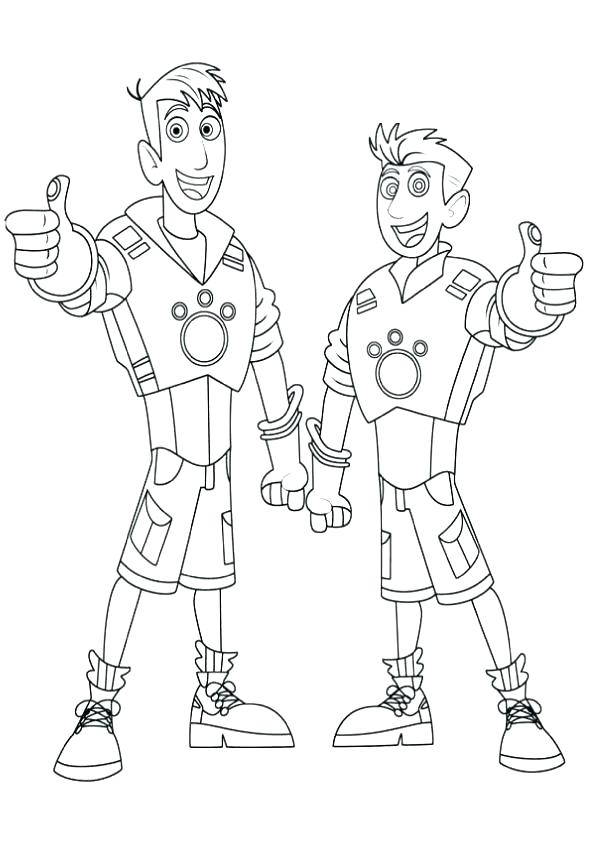 595x842 Wild Kratts Coloring Pages Gallery Of Free Printable Wild Coloring