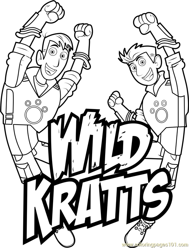 609x800 Wild Kratts Logo Coloring Page