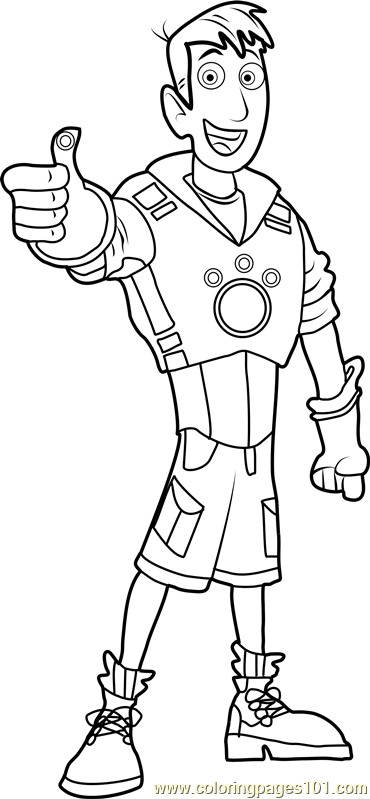 370x799 Martin Kratt Coloring Page