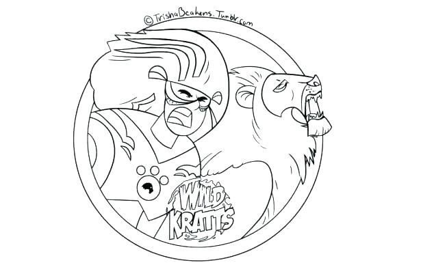 615x410 Wild Kratts Coloring Pages Free Printable Wild Character Coloring