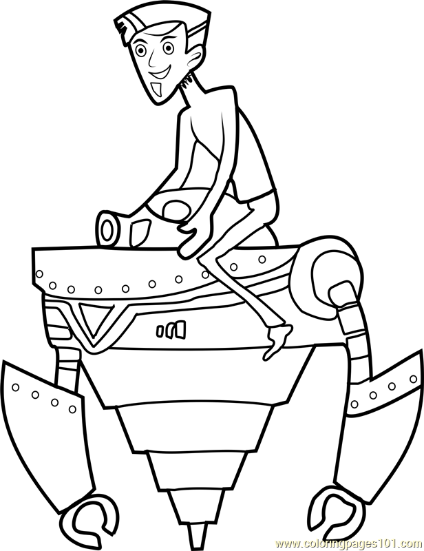 616x800 Wild Kratts Printable Coloring Pages Beautiful Zachbots Coloring