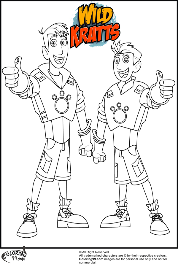 Wild Kratts Coloring Pages 600x900 Wild Kratts Coloring Pages