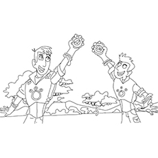230x230 Wild Kratts Coloring Pages