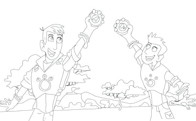 640x397 Wild Kratts Coloring Pages