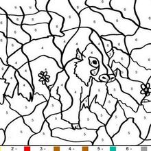 220x220 Animals Color By Number Coloring Pages