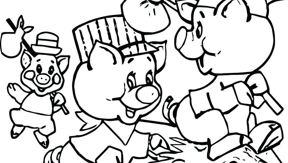 960x544 Three Little Pigs Coloring Pages 3 Little Pigs Coloring Page