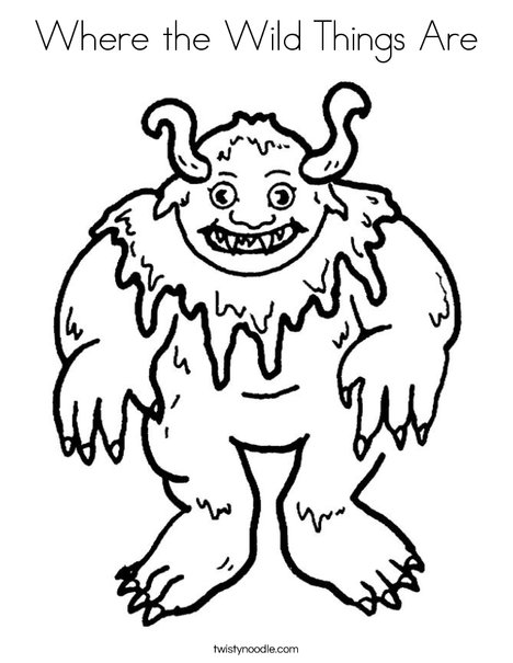Where The Wild Things Are Coloring Page 468x605 Where The Wild Things Are Coloring Page