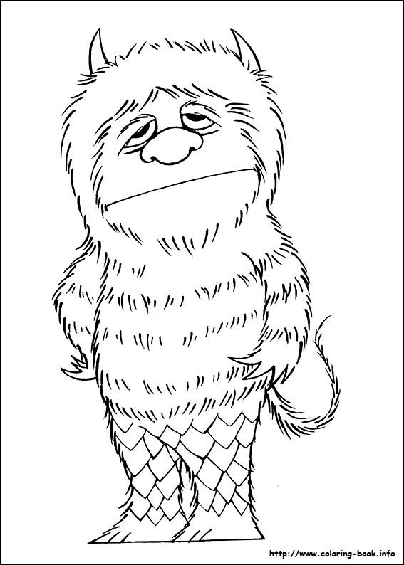 Where The Wild Things Are Coloring Page For Kids Coloring Pages 567x794 Where The Wild Things Are Coloring Page For Kids Coloring Pages