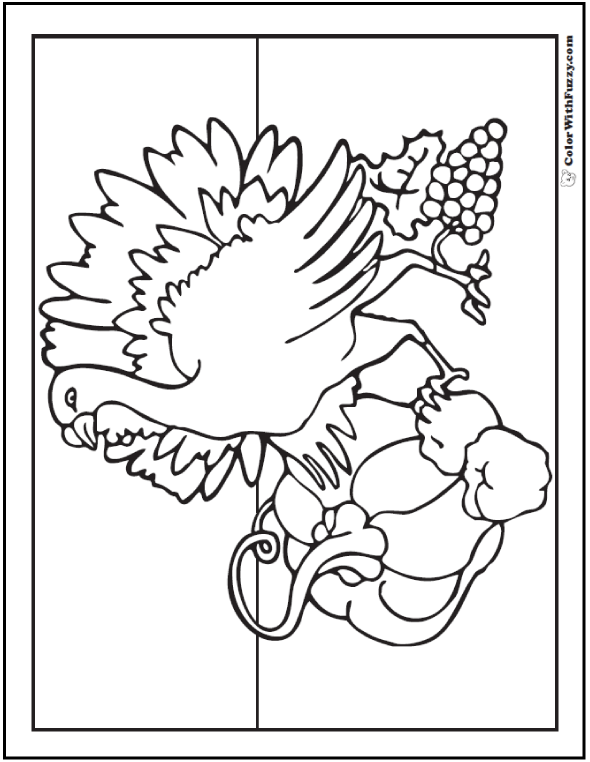 590x762 Wild Turkey Coloring Pages Printable Pdf