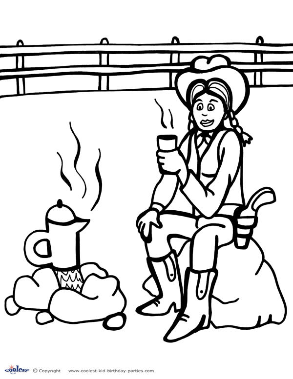 Printable Wild West Coloring Page 5 600x777 Printable Wild West Coloring Page 5
